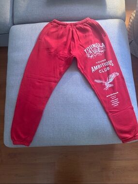 YoungLA Red Immortal Joggers Size S Men’s